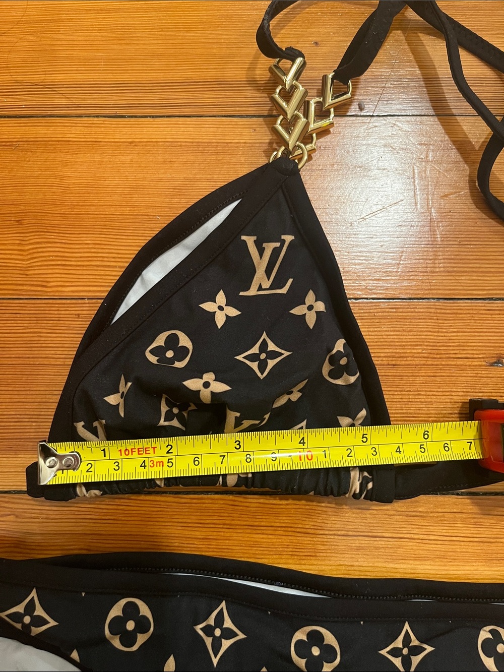 Louis Vuitton Monogram Bikini in Black & Gold Like New - Picture 6 of 7